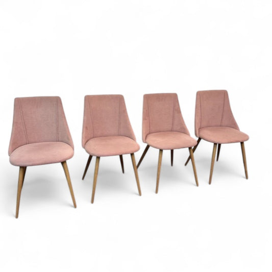 Salmon Modern Dining Chairs (set of 4)