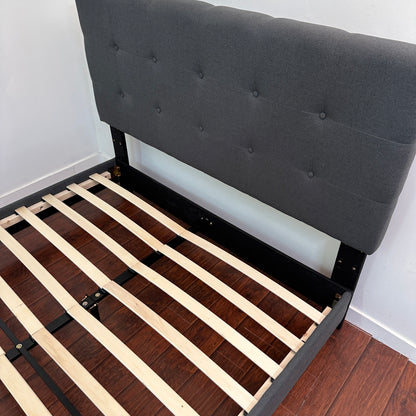 Cabo Queen Bed - Dark Grey