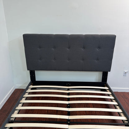 Cabo Queen Bed - Dark Grey