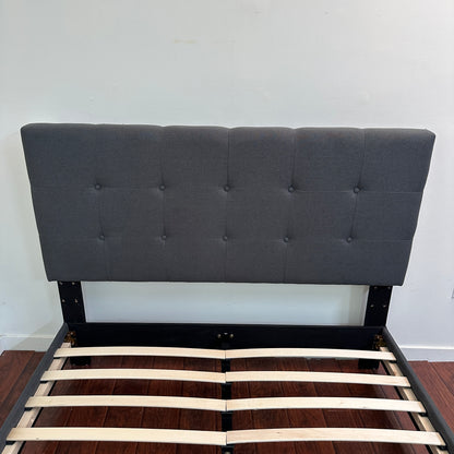 Cabo Queen Bed - Dark Grey