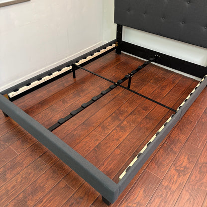 Cabo Queen Bed - Dark Grey