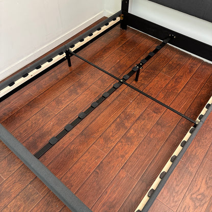 Cabo Queen Bed - Dark Grey