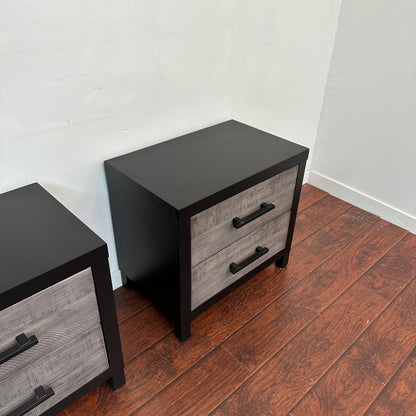 Fusion Black & Grey Nighstands (set of 2)