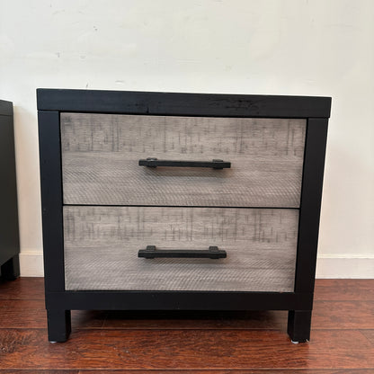 Fusion Black & Grey Nighstands (set of 2)