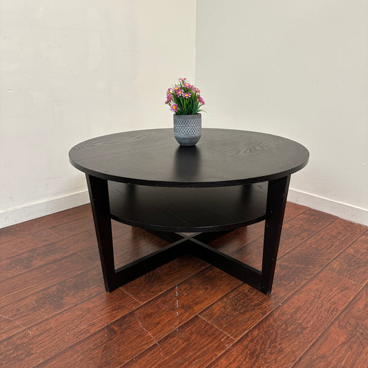 Black Round Coffee Table