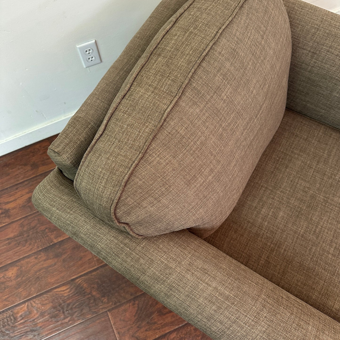 Brown Fabric Accent Chair