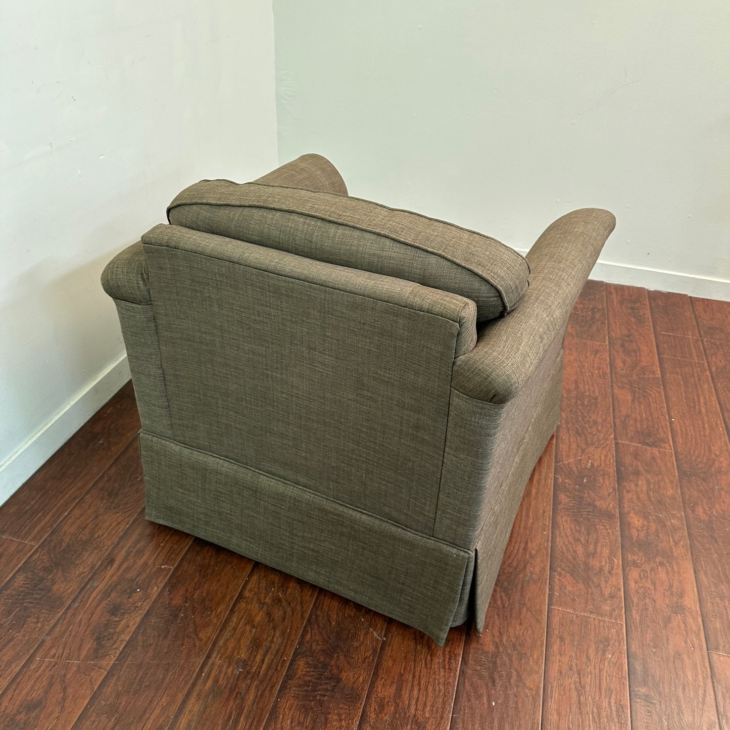 Brown Fabric Accent Chair
