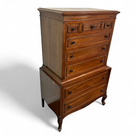 Antique Mahogany 8 Drawers Dresser