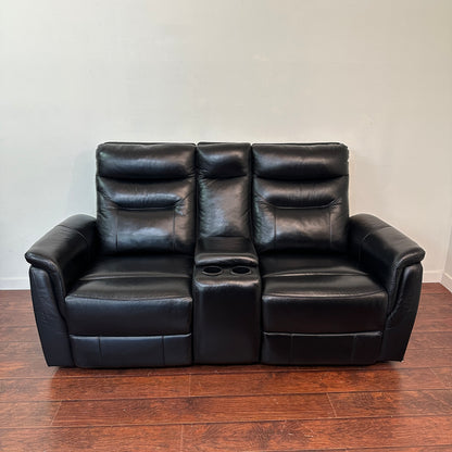 Kingsdown Leather Reclining Loveseat