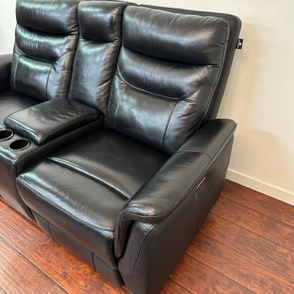 Kingsdown Leather Reclining Loveseat