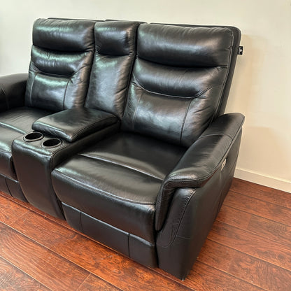 Kingsdown Leather Reclining Loveseat