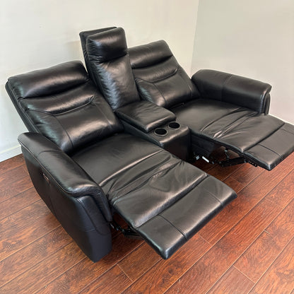 Kingsdown Leather Reclining Loveseat