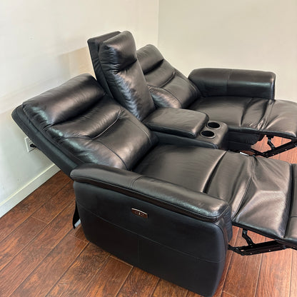 Kingsdown Leather Reclining Loveseat