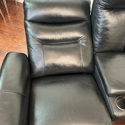 Kingsdown Leather Reclining Loveseat
