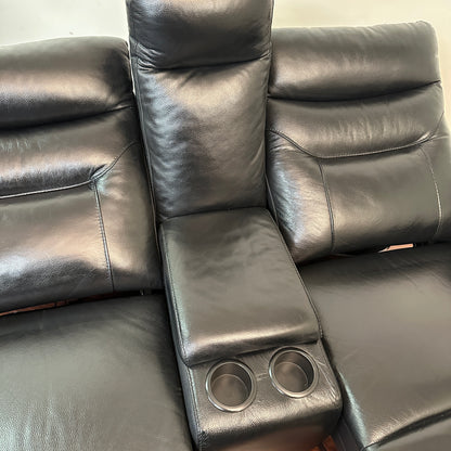 Kingsdown Leather Reclining Loveseat