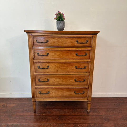 Dixie Mid-Century Modern Cherry Dresser (1960s)