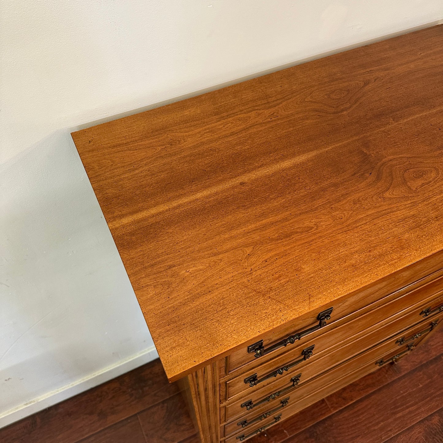 Dixie Mid-Century Modern Cherry Dresser (1960s)