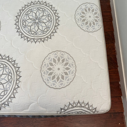 Silver BeautyRest Queen Mattress and Box Spring