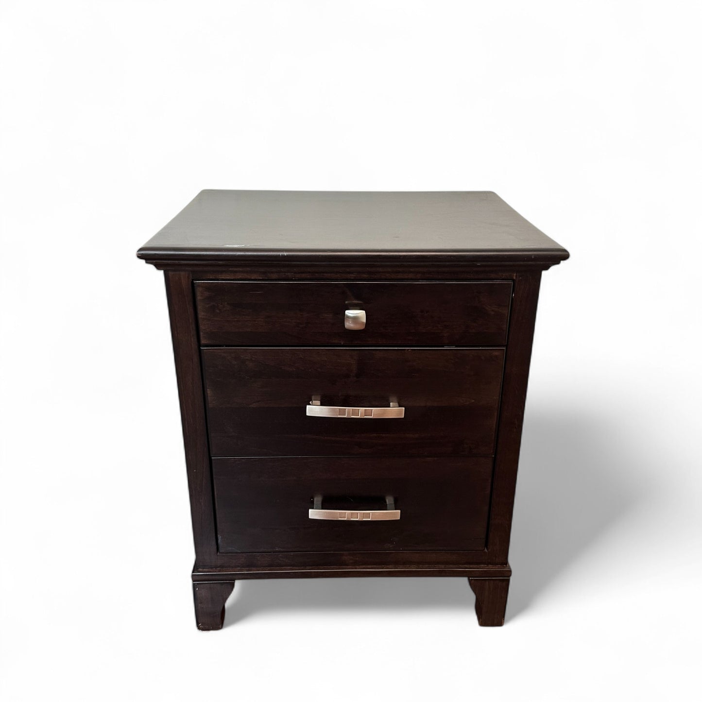 Solid Wood Nightstands with Stone Top (set of 2)