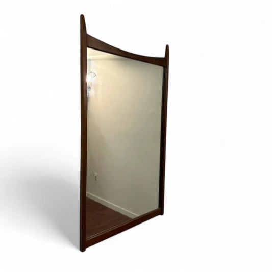 Mid-Century Modern Walnut Wall Mirror