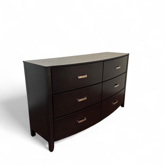 Cinema 6-Drawer Dresser - Charcoal