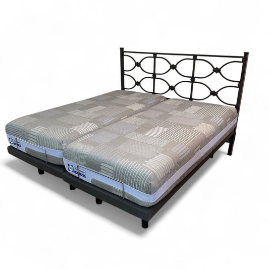 Adjustable King Bed Base Head & Foot with Mattress