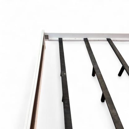 Fusion King White & Brown Panel Bed