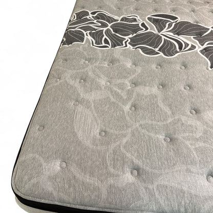 Fusion King White & Brown Bed with Mattress
