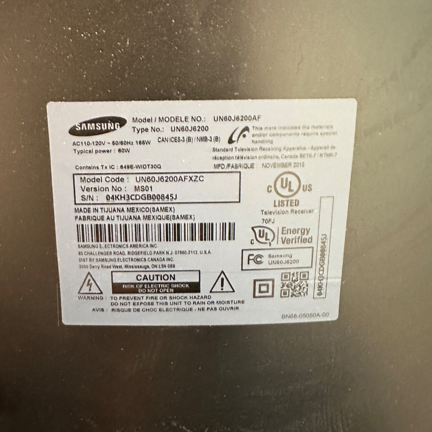 Samsung Smart TV 60''