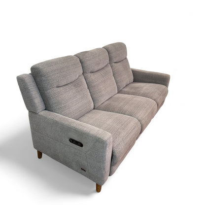 Grey Fabric Reclining Sofa by Violino