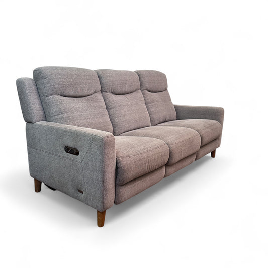 Grey Fabric Reclining Sofa by Violino