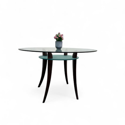 Contemporary High-End Round Glass Table