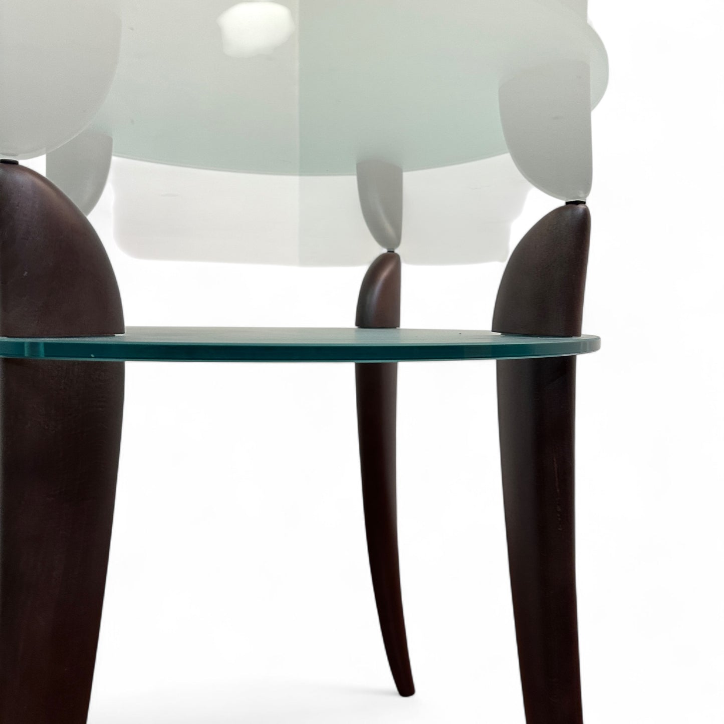 Contemporary High-End Round Glass Table