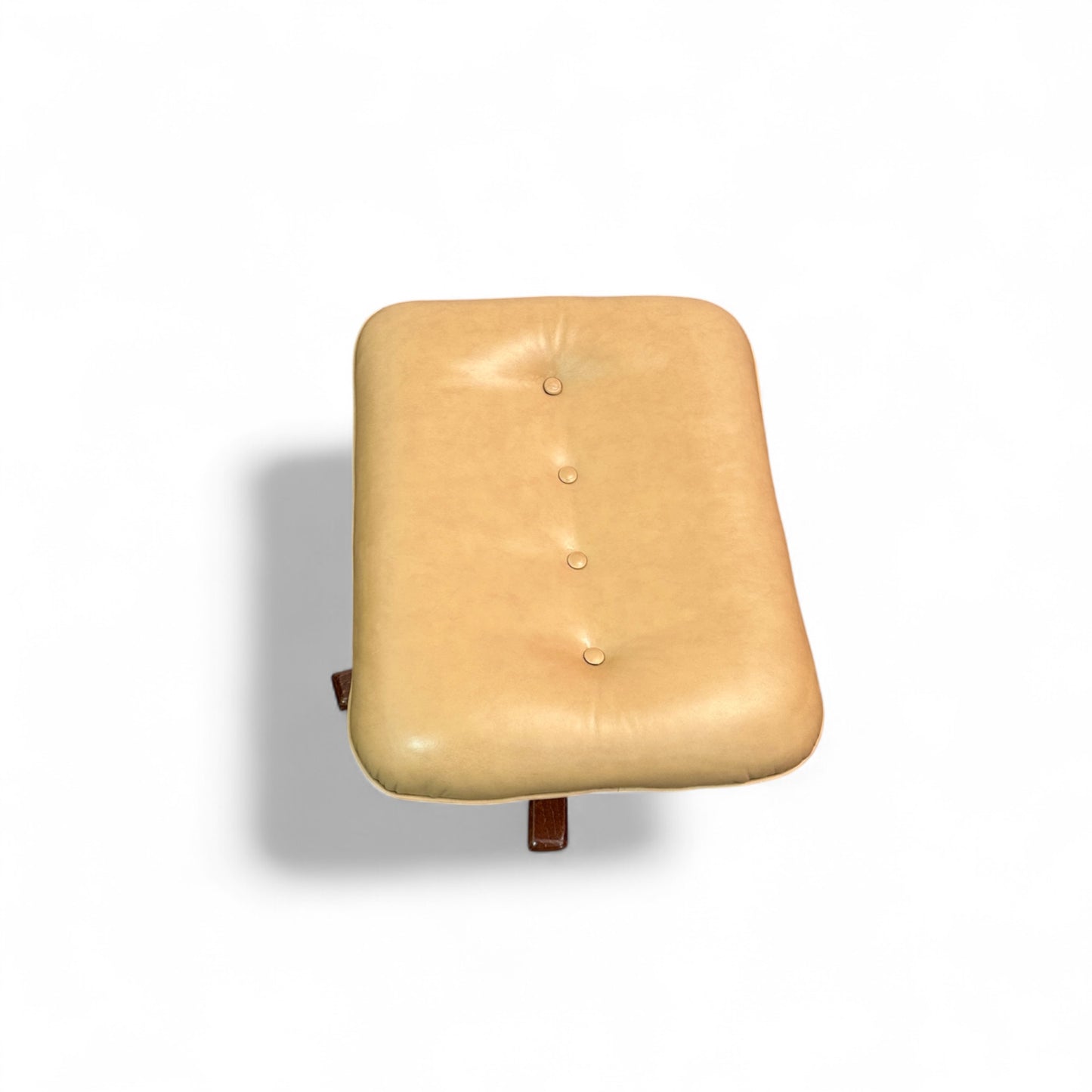 1970s Swedish Swivel Chair with Ottoman by Gote Möbler