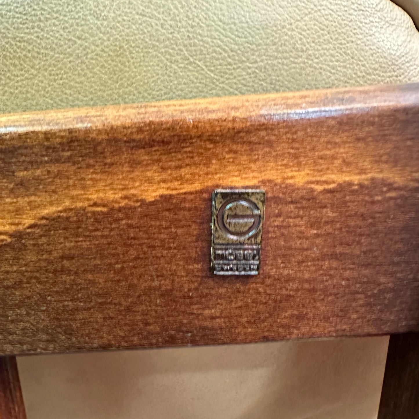 1970s Swedish Swivel Chair with Ottoman by Gote Möbler