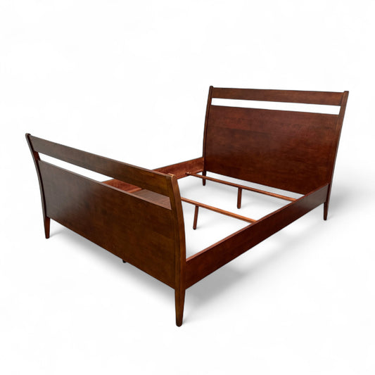 Mid-Century Style Queen Size Bed