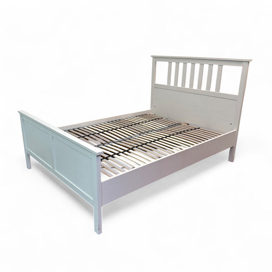 White Hemnes Double Bed