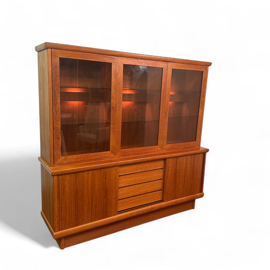 Mid-Century Modern Danish Teak Buffet Hutch