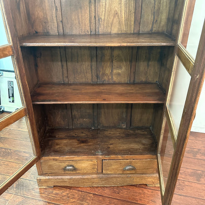Green Teak Tile Cabinet