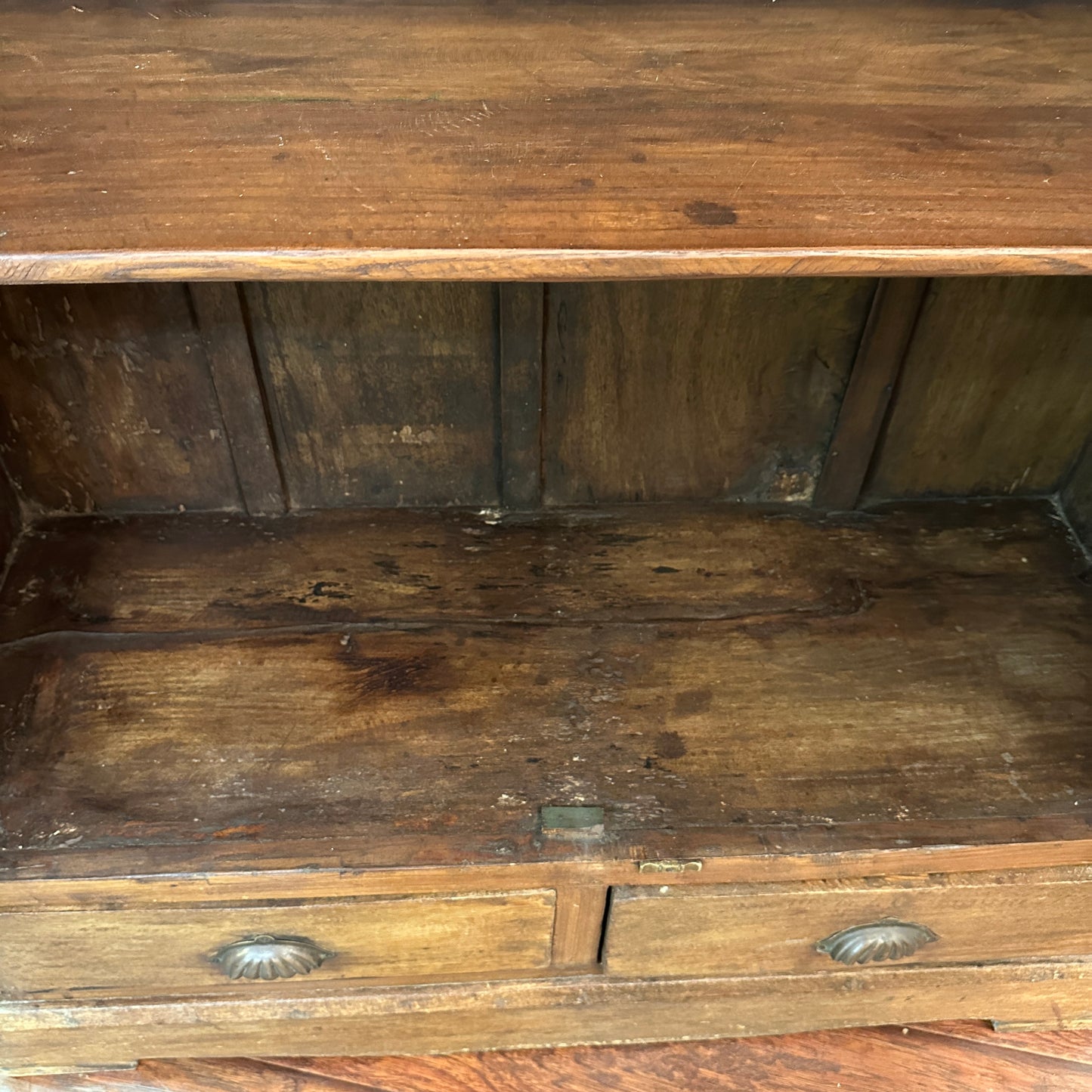 Green Teak Tile Cabinet