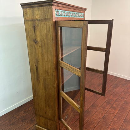 Green Teak Tile Cabinet