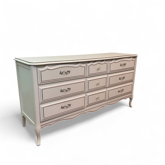 White Baronet 9 Drawers Dresser