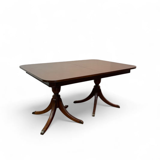 Antique Regency Style Mahoganny Extendable Dining Table