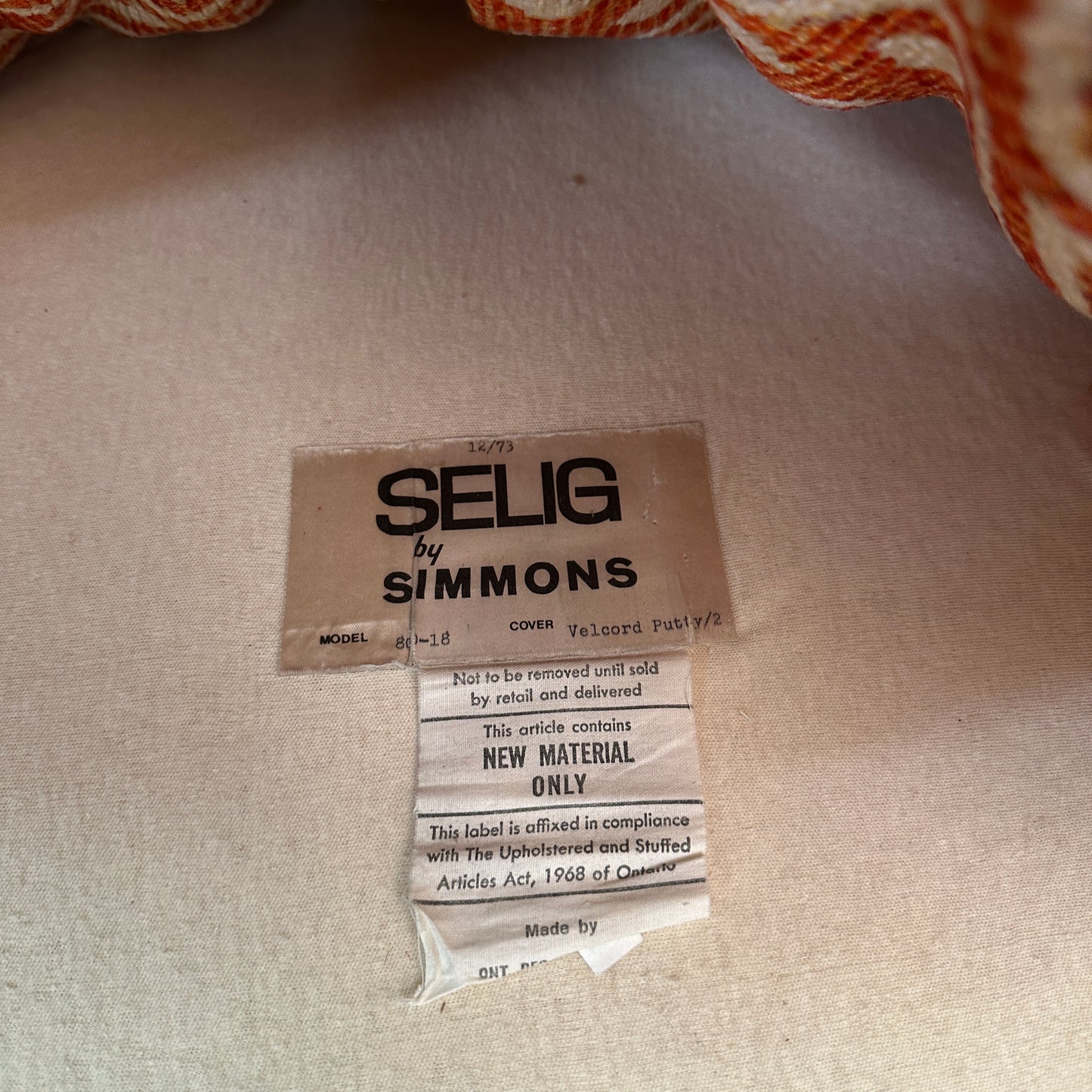 Selif by Simmons Vintage Mid-Century Lounge Chair - Danish Modern Design