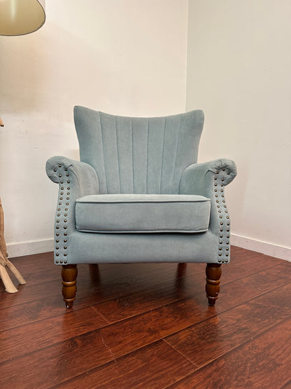Alcott Hill Teal Accent Chairs (x2)