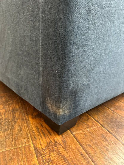 Blue Fabric Sofa Bed