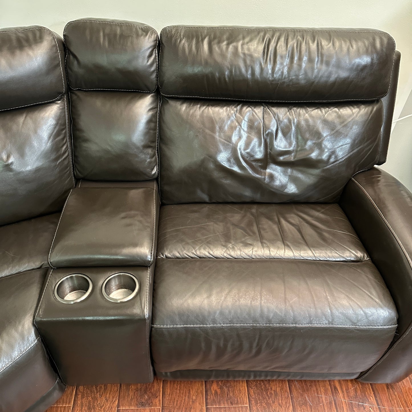 Gilman Creek 5-piece Leather Power Reclining Sectional