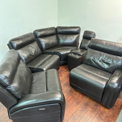 Gilman Creek 5-piece Leather Power Reclining Sectional