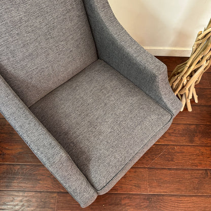 Modern Grey Accent Chairs (x2)