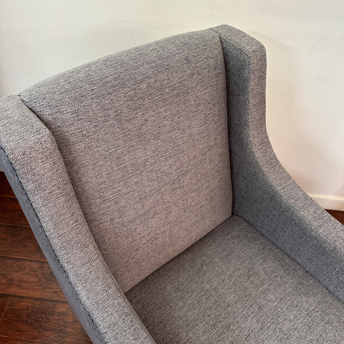 Modern Grey Accent Chairs (x2)